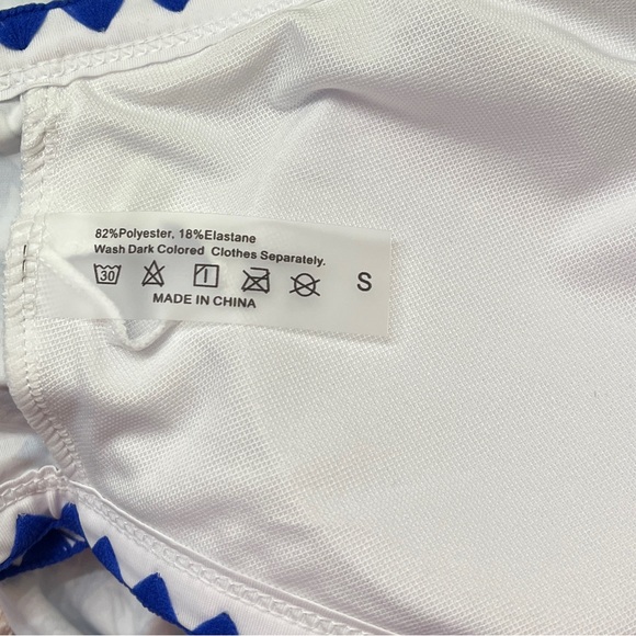 NWOT Women’s Floral Blue Bikini Set S - Picture 11 of 12